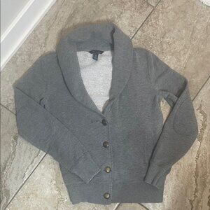 Vintage Tommy Hilfiger Gray Shawl Collar Button Cardigan Sweater Women XS Preppy